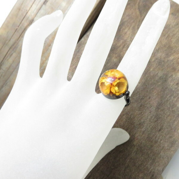 楽天市場】リング ヴインテージ 花 フラワー 指輪 丸型 ラウンド 昭和