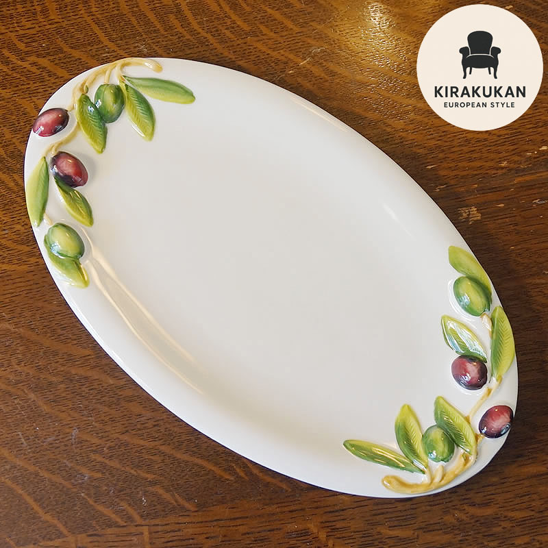 楽天市場】【スーパーセール期間限定価格】 オリーブ柄 パスタプレート