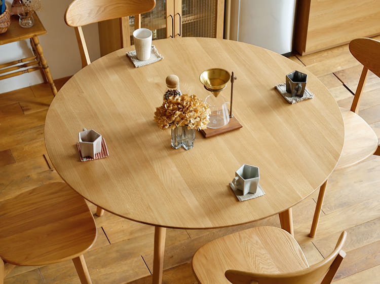 楽天市場】円形ダイニングテーブル RIVER（リバー）直径120cmタイプ