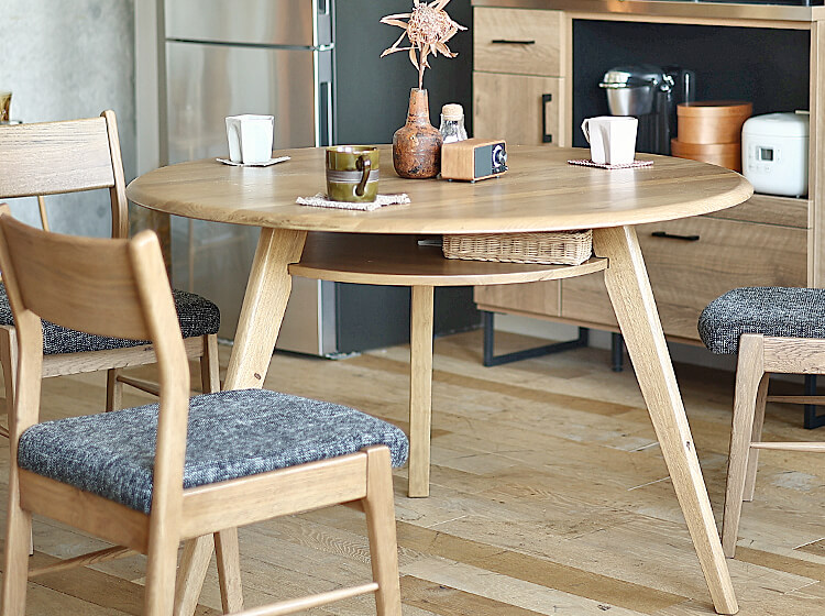 楽天市場】円形ダイニングテーブル Seen(シーン) ダイニングテーブル