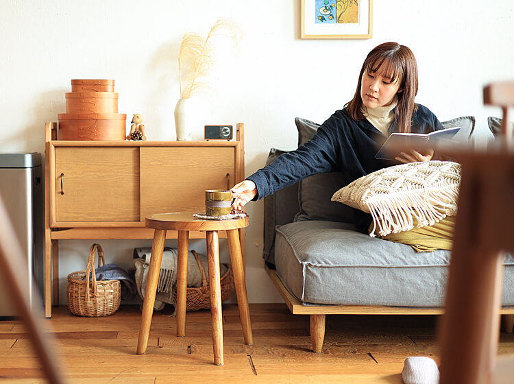 楽天市場】ガラスサイドテーブル Moed（モエド） 円形 サイドテーブル