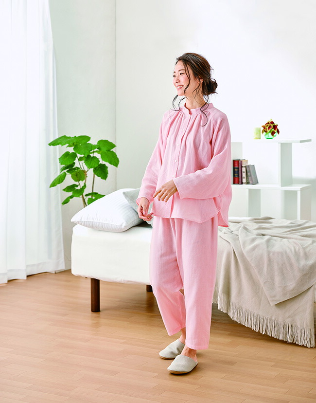 楽天市場】【特典あり】ダブルガーゼ うるふわパジャマ[パジャマ