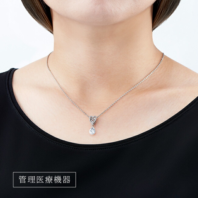 楽天市場】Wハート 揺れるキュービック磁気ネックレス[医療機器 磁気