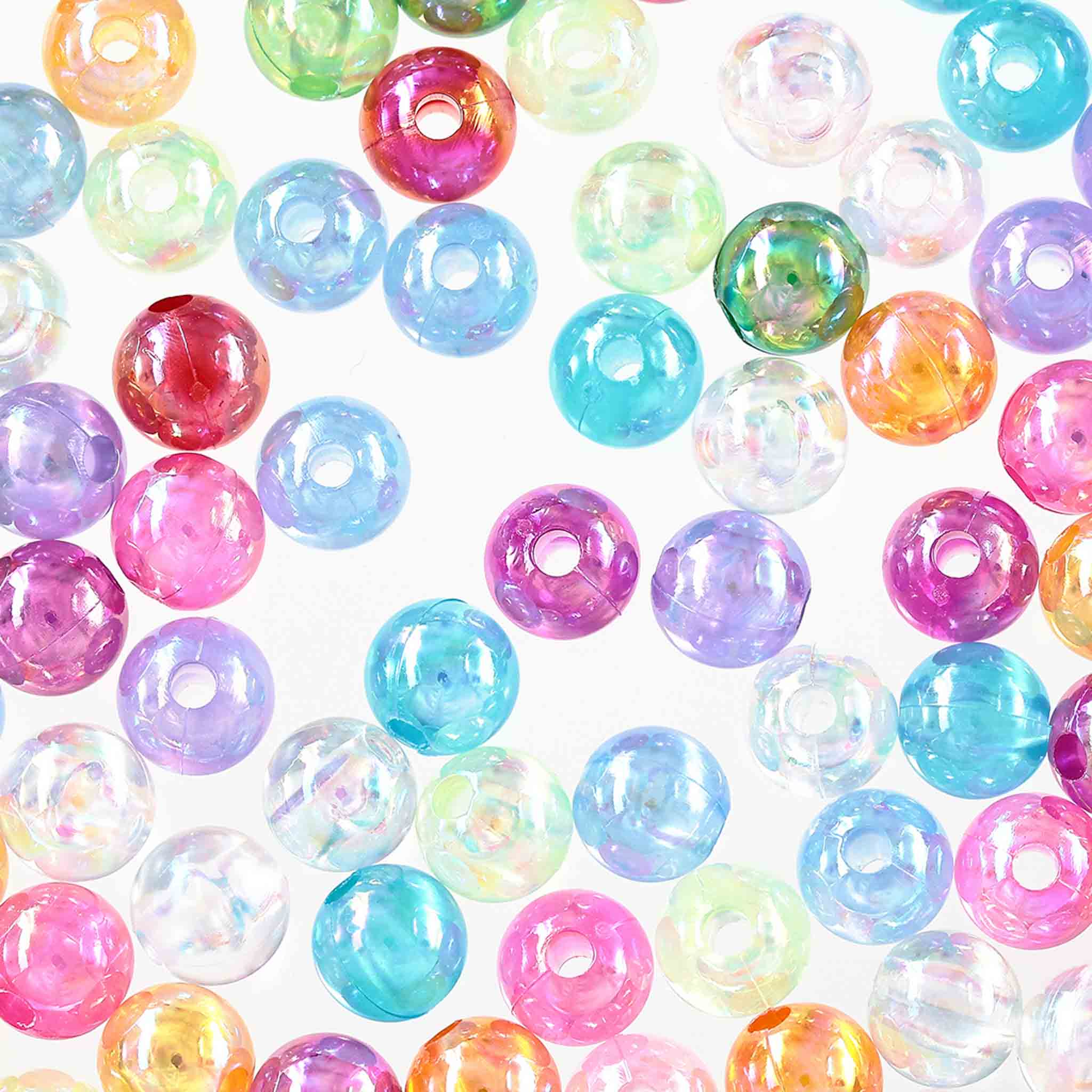 楽天市場】【2点以上まとめ買いで得得】 ビーズ 8mm 丸 有色 透明 500