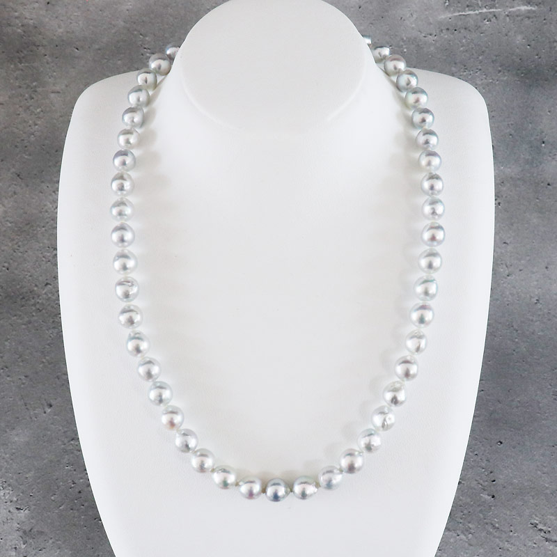 楽天市場】あこや真珠 ネックレス 8.0-8.5mm ナチュラルカラー セミ