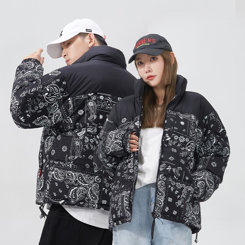 楽天市場】ペイズリー柄 ダウンジャケット ブルゾン ストリート