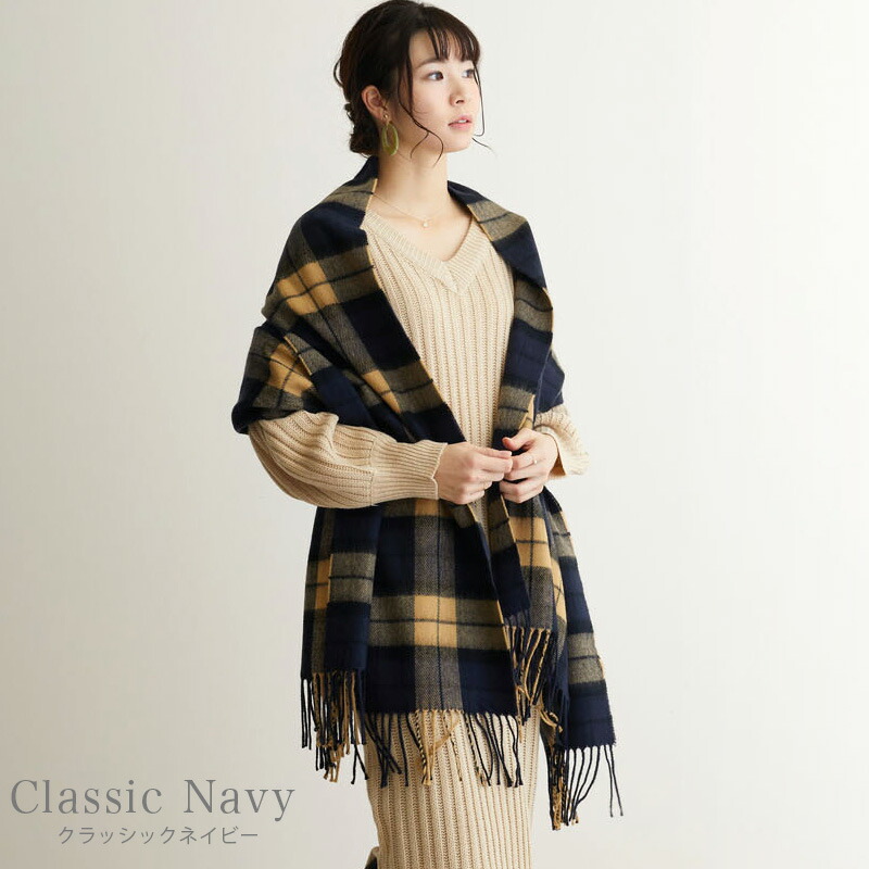 楽天市場】ストール 大判 厚手 レディース マフラー ショール チェック