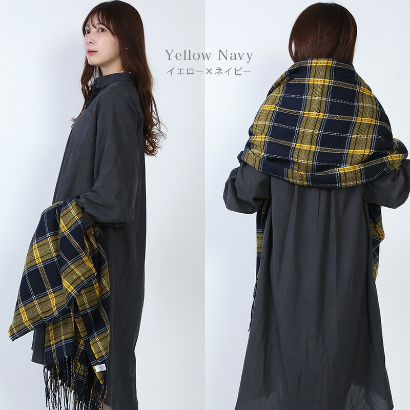 楽天市場】ストール 大判 厚手 レディース マフラー ショール チェック