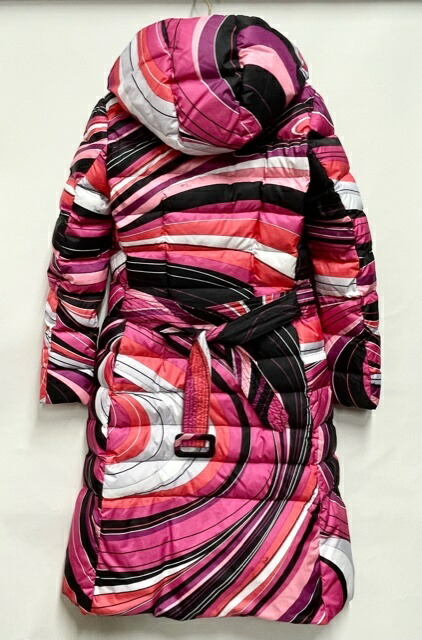 楽天市場】ランクS エミリオプッチ ベルティッド ダウンコート 総柄