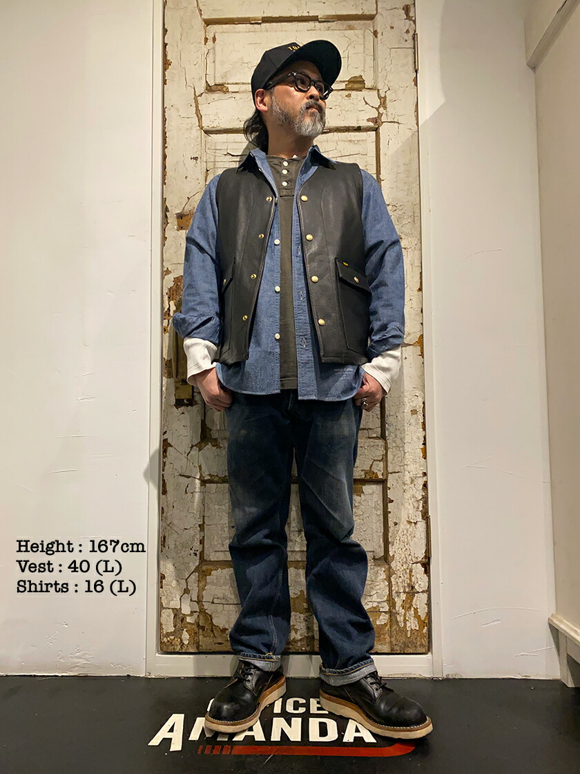 楽天市場】TROPHY CLOTHING [-RANCHER STEERHIDE VEST- STEER OIL size