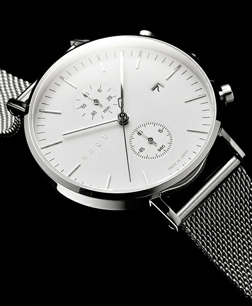 楽天市場】Knot ノット 時計 クラシック クロノグラフ シルバー