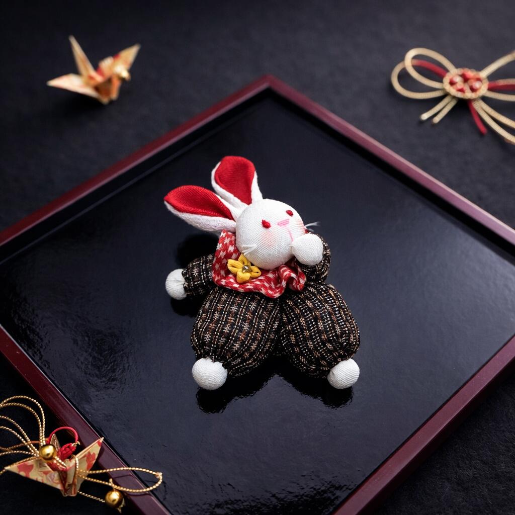 楽天市場】【ハンドメイドブローチ】日本製手作り人形兎うさぎ猫ねこ