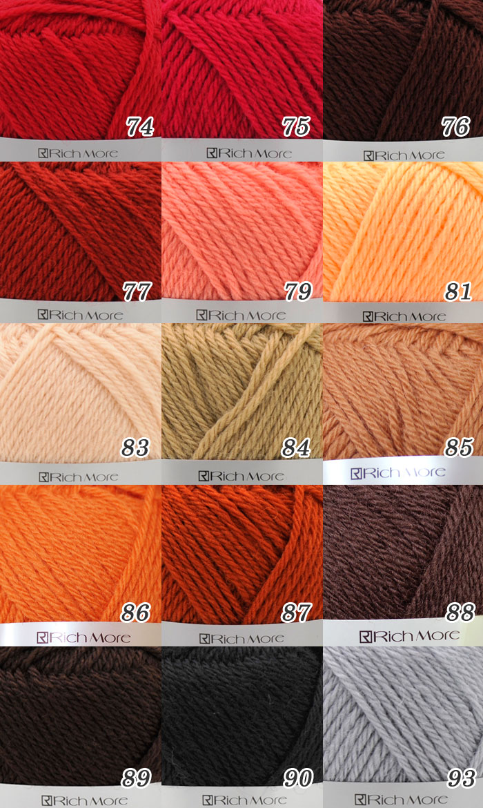 楽天市場】RichMore 毛糸 リッチモア パーセント 74〜104番 : けいとの