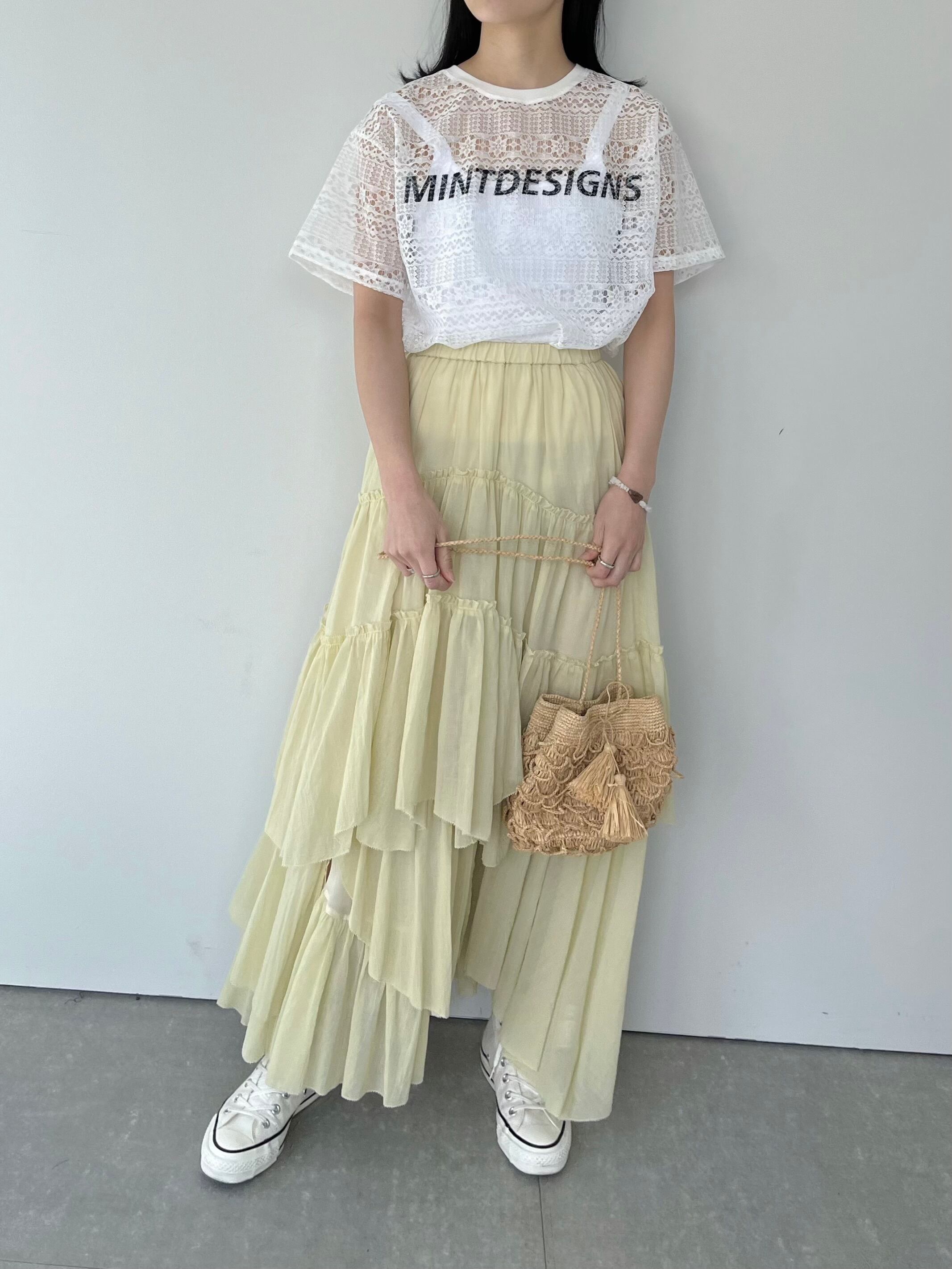 楽天市場】【CASA FLINE】 コットンティアードスカート カーサフライン