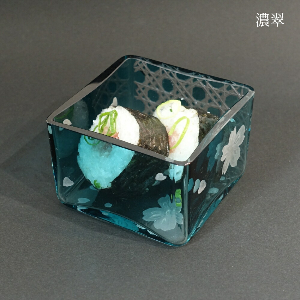 楽天市場】桝グラス 翠角彩 sui-kaku-sai 江戸硝子 中金硝子総合株式