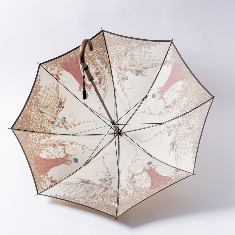 ♪モンブランヤマグチ ほぐし織 フラワーガール 晴雨兼用長傘♪ 楽天