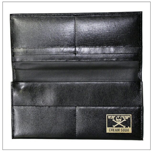 楽天市場】クリームソーダ無地サイフブラックCREAM SODA : ROCKIN WEB