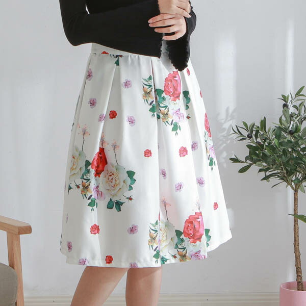 楽天市場】☆3点以上1点1290円☆送料無料☆花柄スカートAライン