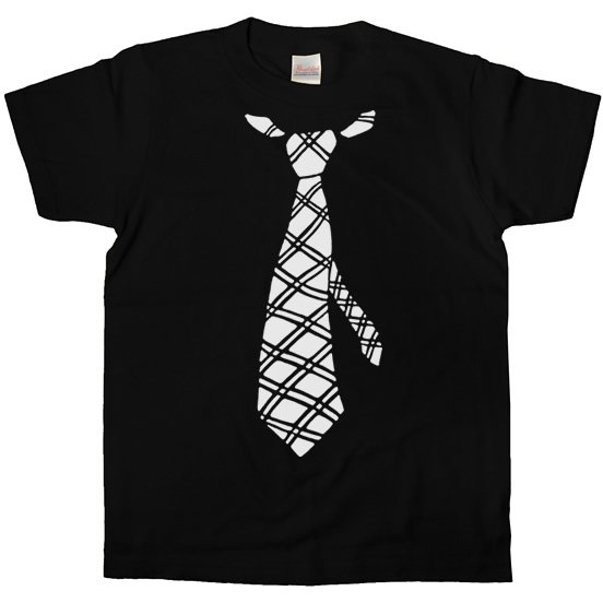 楽天市場】ネクタイ（チェック柄）半袖 キッズサイズ おもしろ Tシャツ