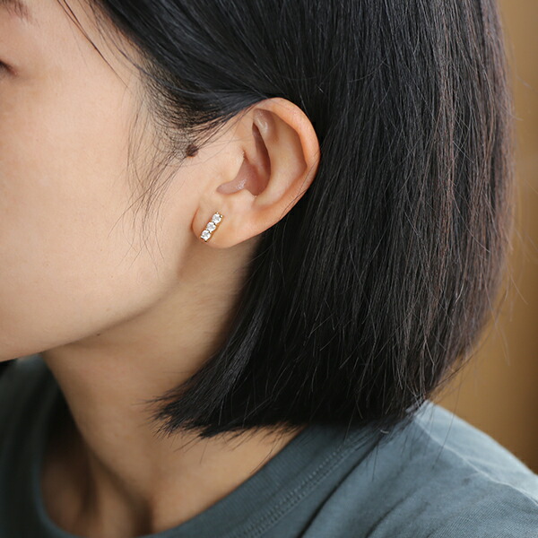 楽天市場】Baqless (バックレス) ピアス オネスティー トリプル