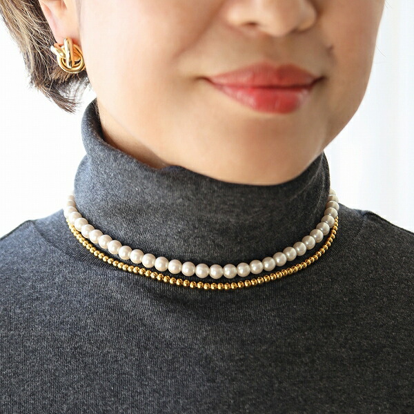 楽天市場】hinahina ヒナヒナ ZERO 4WAYネックレスゴールド × パール