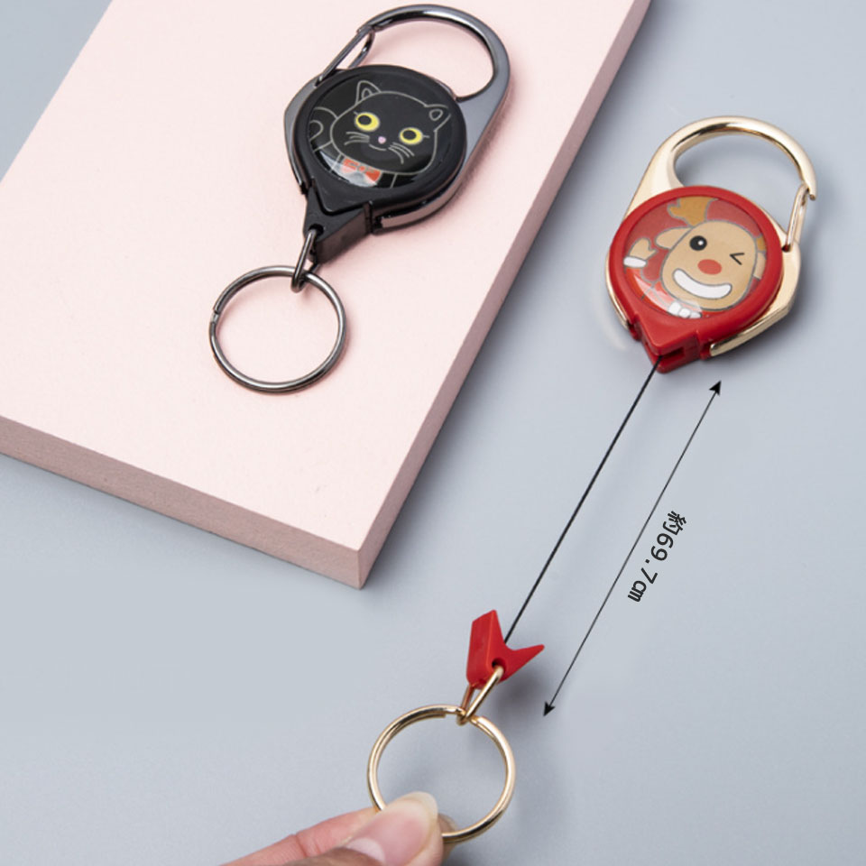 楽天市場】リール キーホルダー かわいい キャラクター ミニ リール