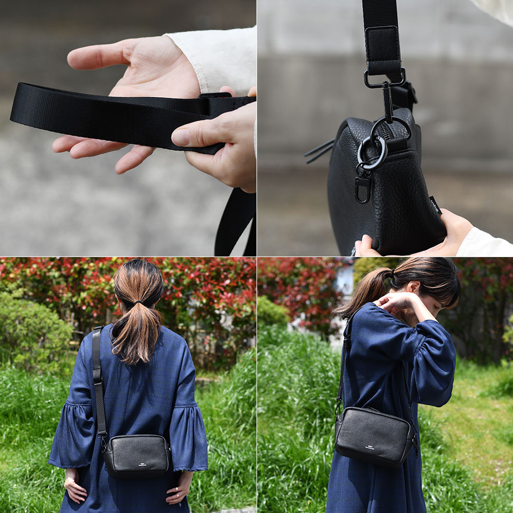 楽天市場】横長ワイドポシェット ミニショルダーバッグ クラッチバッグ