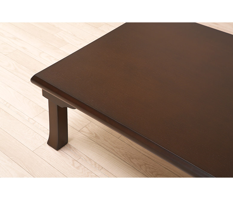 楽天市場】折りたたみ 座卓 幅105cm 角型 長方形 ブラウン オーク材