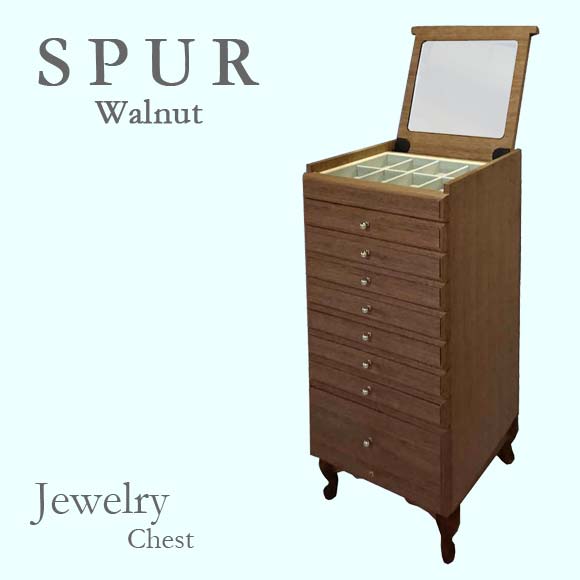 パリの雑貨屋 ジュエリーケース 横幅30cm サイドチェスト キャスター