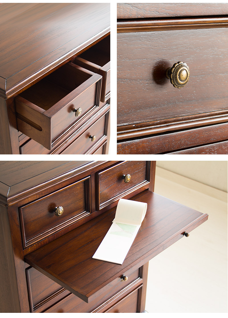 楽天市場】【6ヶ月保証付】チェスト 幅61cm アンティーク調 4段