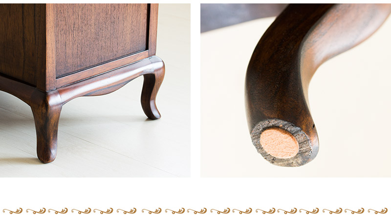 楽天市場】【6ヶ月保証付】チェスト 幅61cm アンティーク調 4段