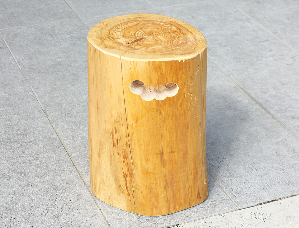 楽天市場】天然木スツール 丸太スツール 国産無垢材 国産ひのき 日本製