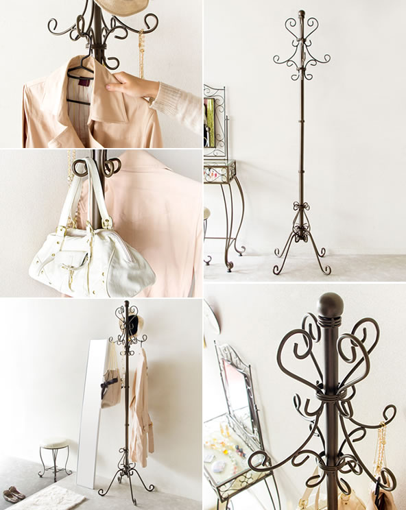 楽天市場】ポールハンガー アンティーク Celestia（セレスティア