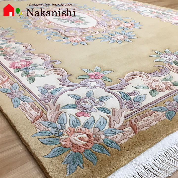 楽天市場】【中国段通 ウール 約4畳用 美術柄 14】絨毯(じゅうたん