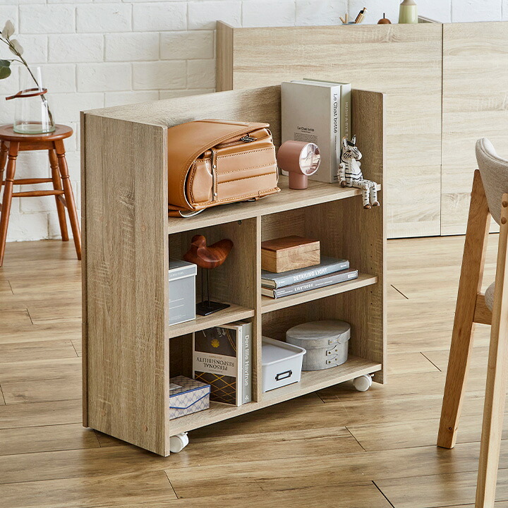 楽天市場】オープンラック 隠せる収納 Azure(アズール) 2色対応