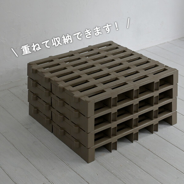 楽天市場】すのこベッド ダブル ジョイントパレット 12枚入り JS-BR12