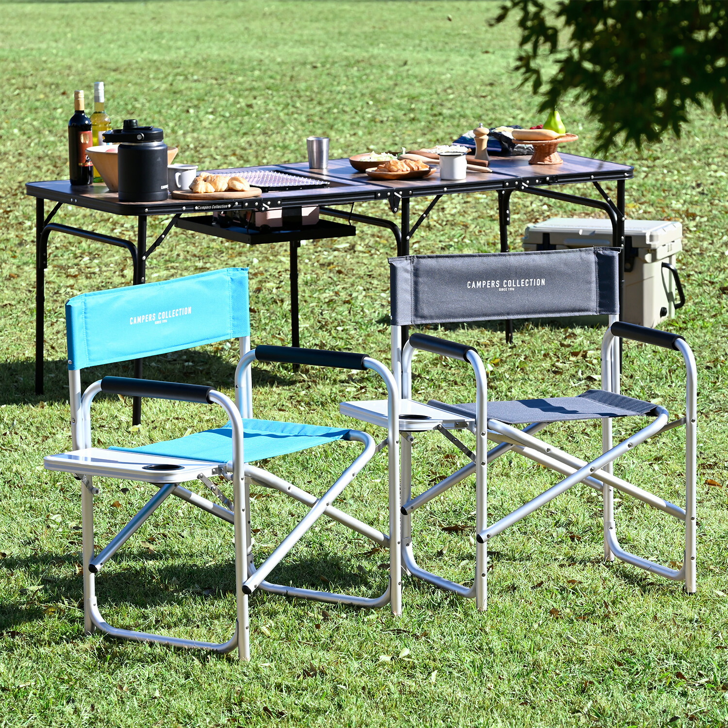 楽天市場】ディレクターチェア アウトドアチェア アルミ 軽量