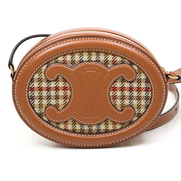 楽天市場】セリーヌ CELINE クロスボディ オーバルパース キュイル