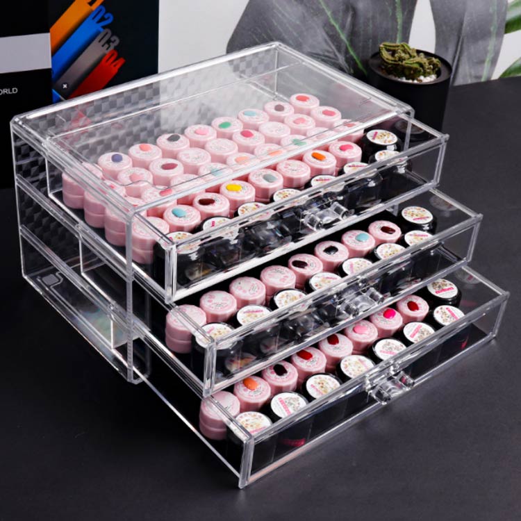 楽天市場】アクリル 収納ケース 収納ボックス 3段 カラージェル収納