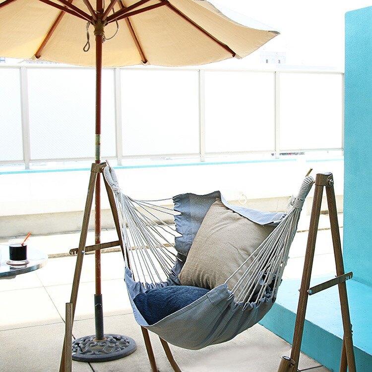 楽天市場】3WAY自立式ポータブルハンモック 綿 Sifflus シフラス