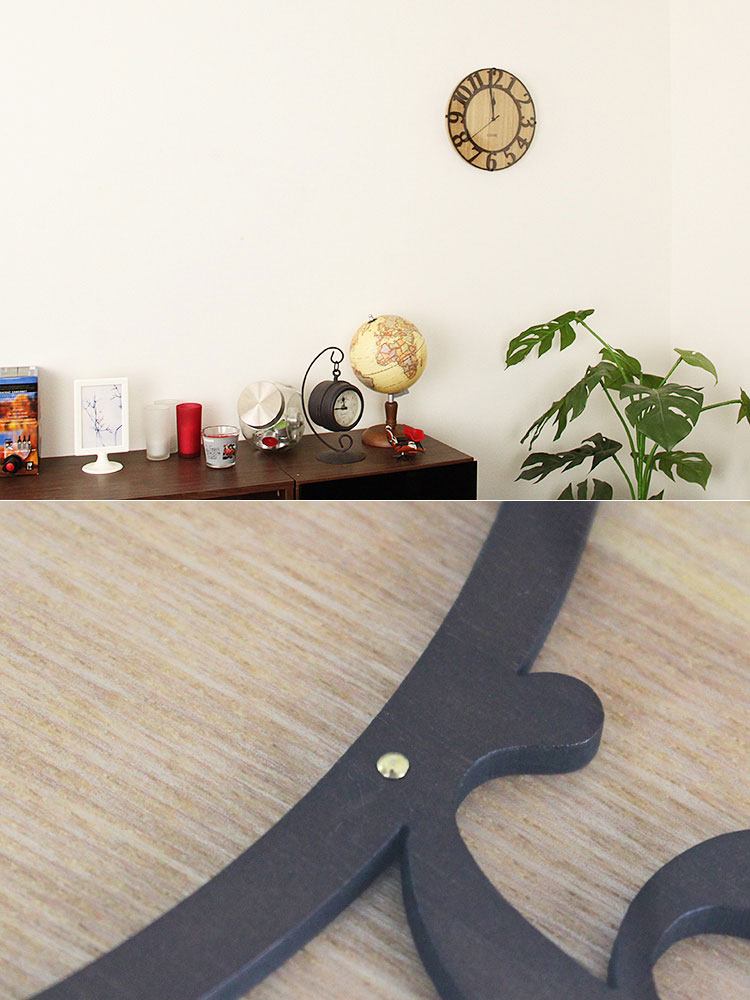 楽天市場】電波時計 ミュゼ ウッド CL-8333 インターフォルム