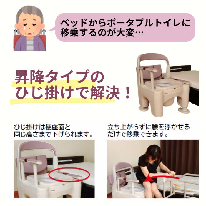 楽天市場】介護用ポータブルトイレ 座楽 ラフィーネ プラスチック便座