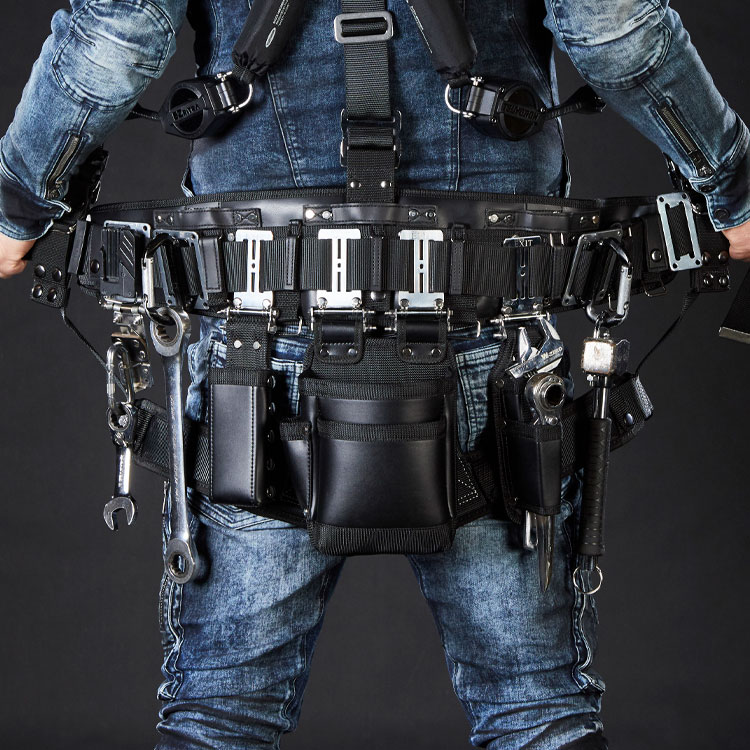 楽天市場】NEXT WORKERZ WORKERZ EXIT 薄型腰袋2段 S EXTUKB02SBK 工具