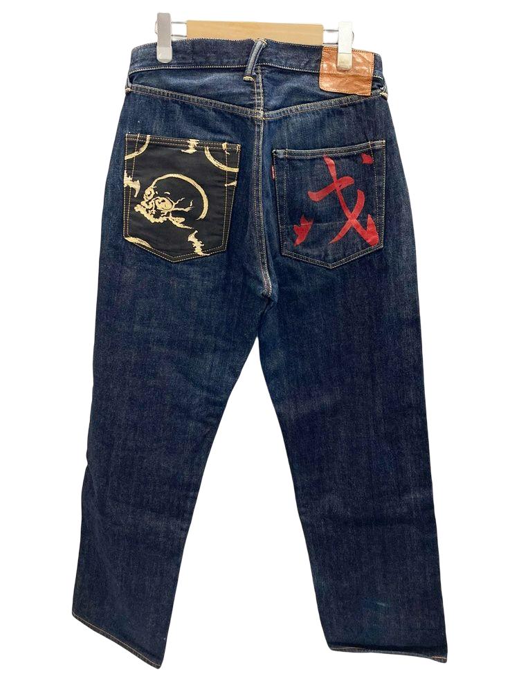 楽天市場】【中古】エヴィス EVISU 虎耳 戎 ペイント ドクロ 髑髏