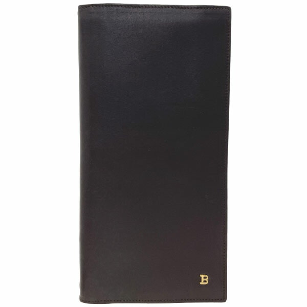 楽天市場】バリー 長財布 B ロゴ 二つ折り長財布 レザー 革 ダーク