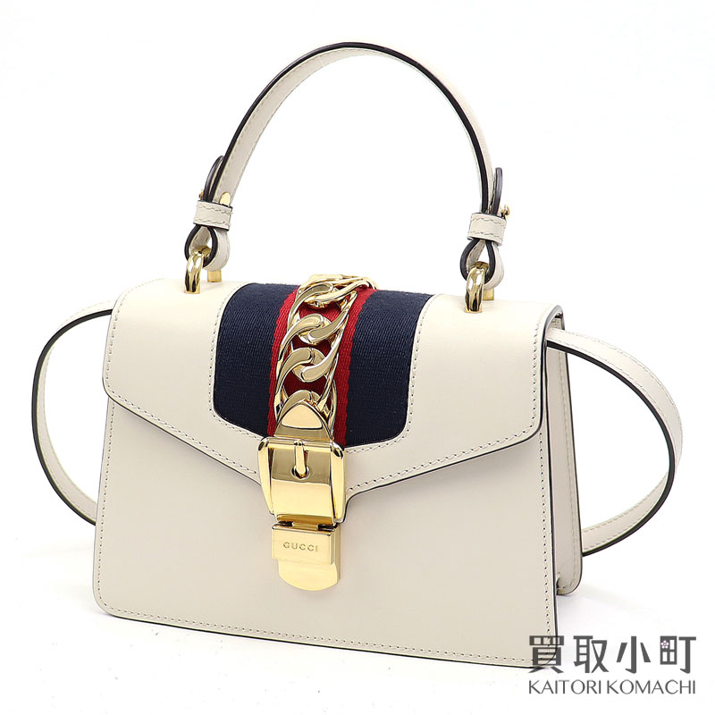 楽天市場】【美品】グッチ 【GUCCI】 シルヴィ レザー ミニバッグ