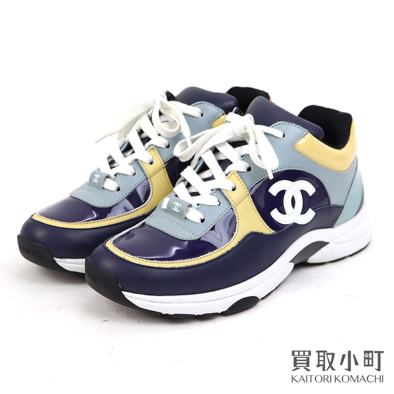 楽天市場】【美品】シャネル【CHANEL】レディース レザー スニーカー