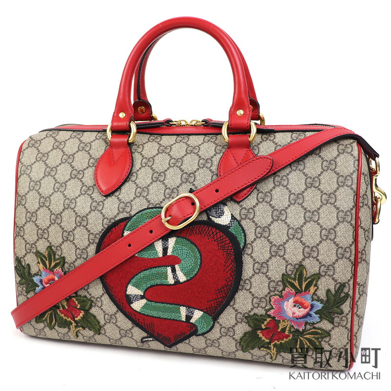 楽天市場】【美品】グッチ【GUCCI】スネーク エンブロイダリー GG
