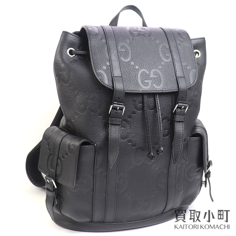 楽天市場】【美品】グッチ【GUCCI】ジャンボGG バックパック ブラック