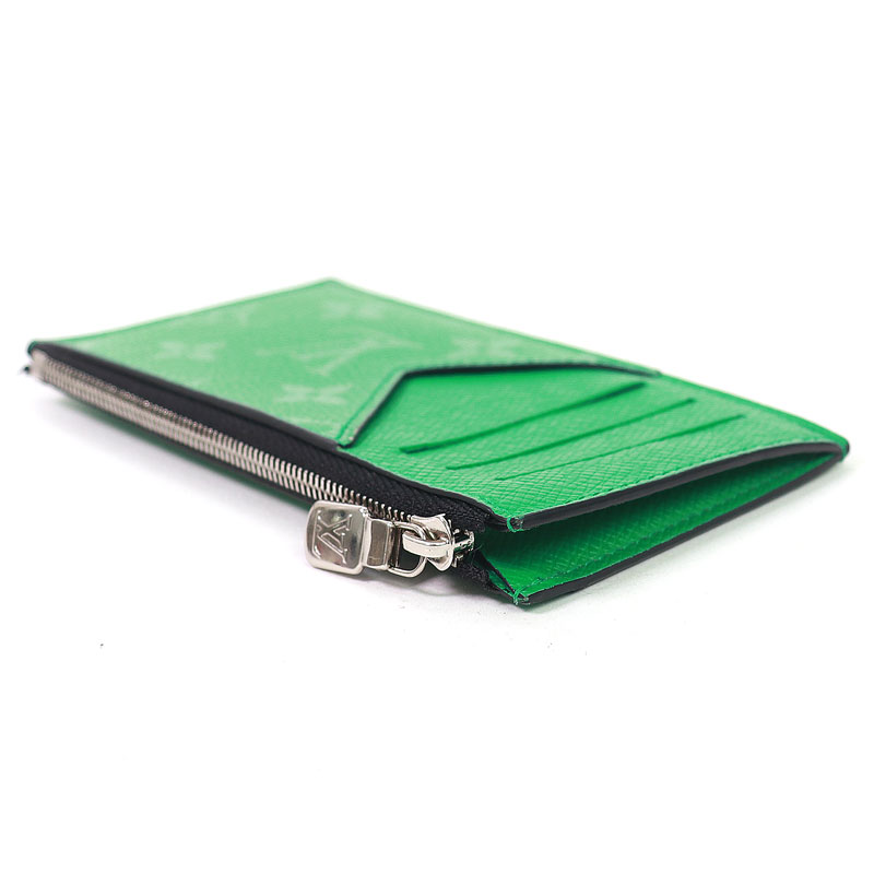 ルイヴィトン 美品 正規品 ヴィトン コインケース 深緑色 コインケース